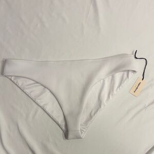 NWT Crisp Solid White Superdown Bikini Bottoms XL